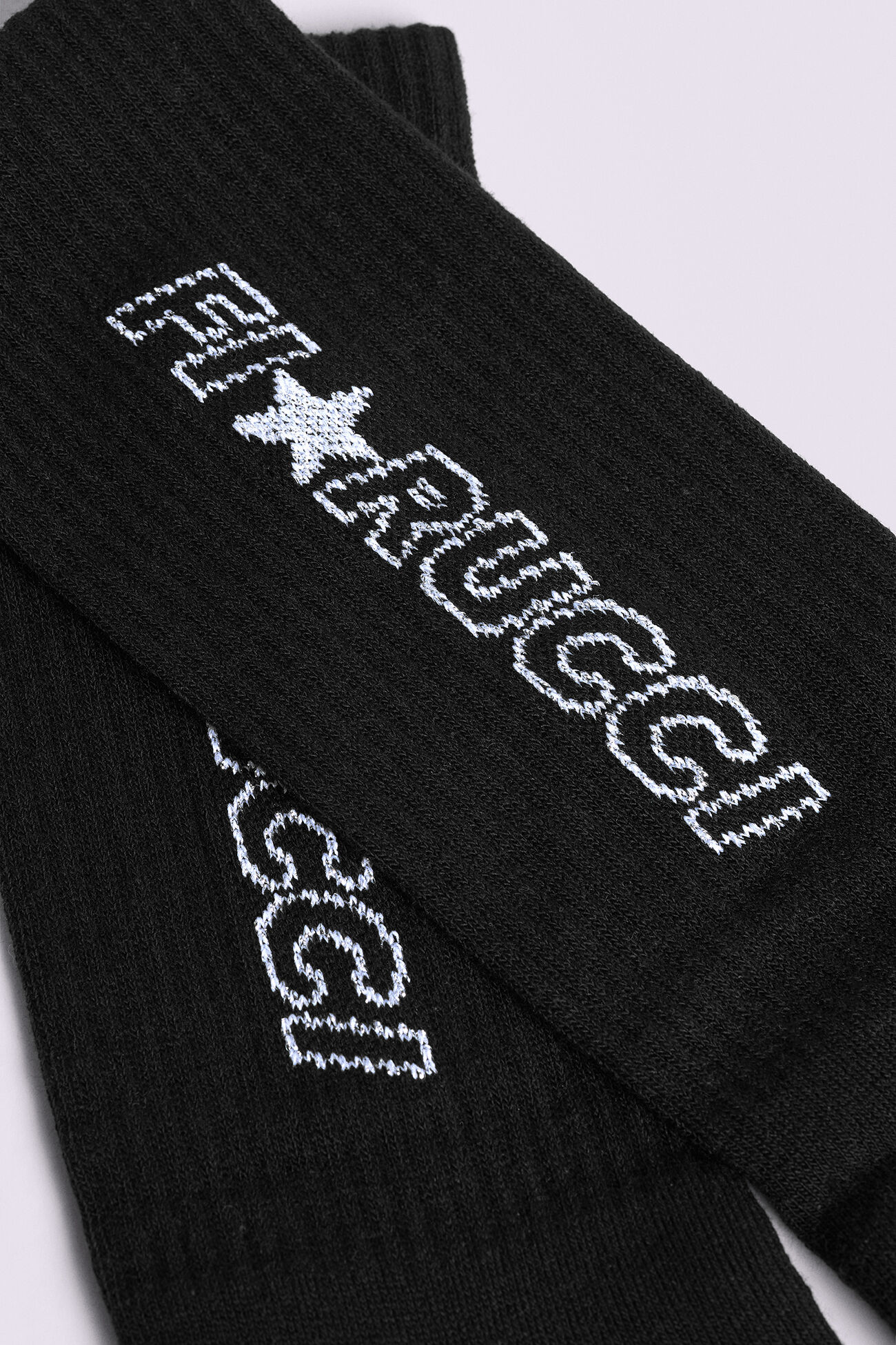 Glitter Star Logo Socks Black